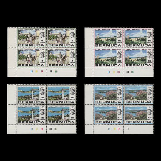 Bermuda 1971 (MLH) Keep Bermuda Beautiful plate blocks