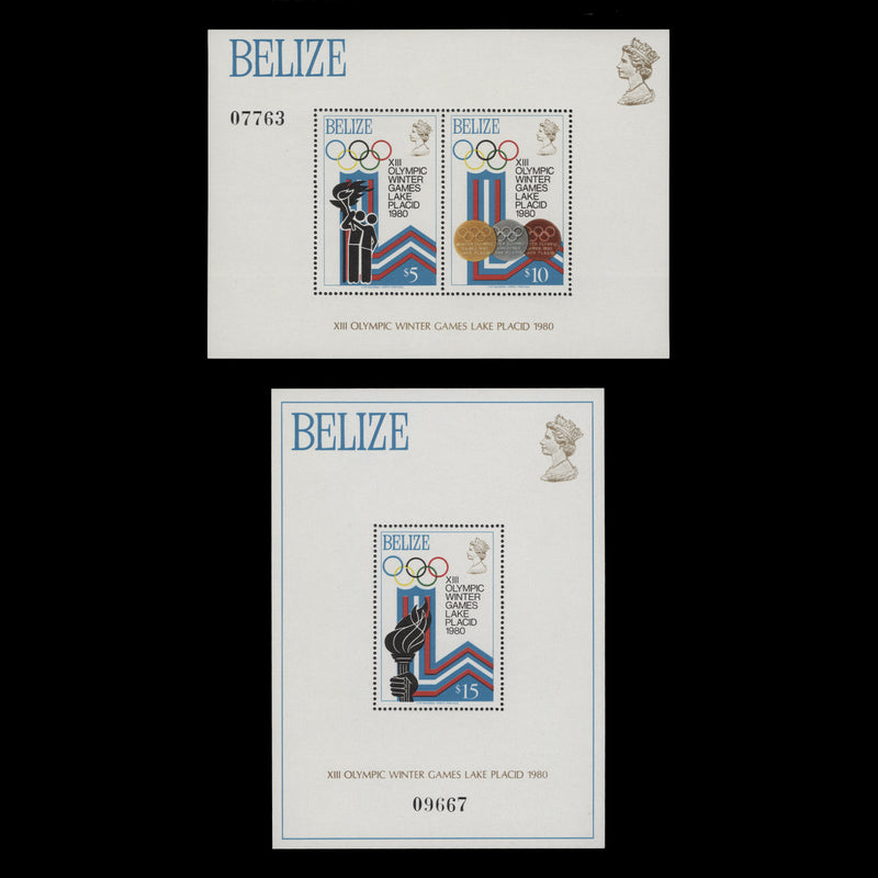 Belize 1979 (MNH) Olympic Winter Games, Lake Placid miniature sheets