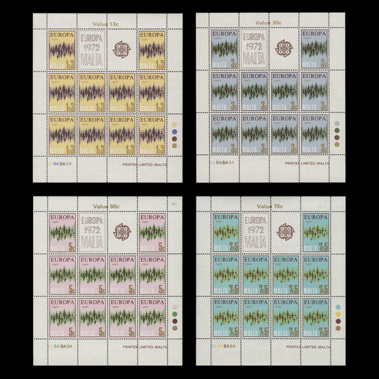 Malta 1972 (MNH) Europa sheetlets