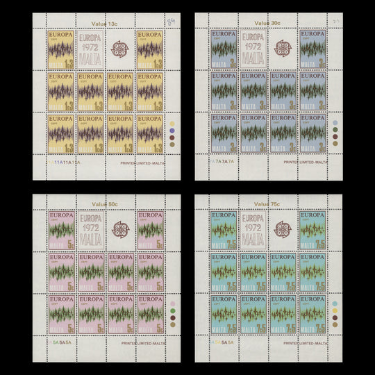Malta 1972 (MNH) Europa sheetlets