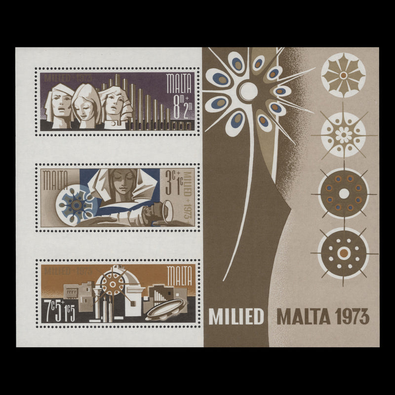 Malta 1973 (MNH) Christmas miniature sheet