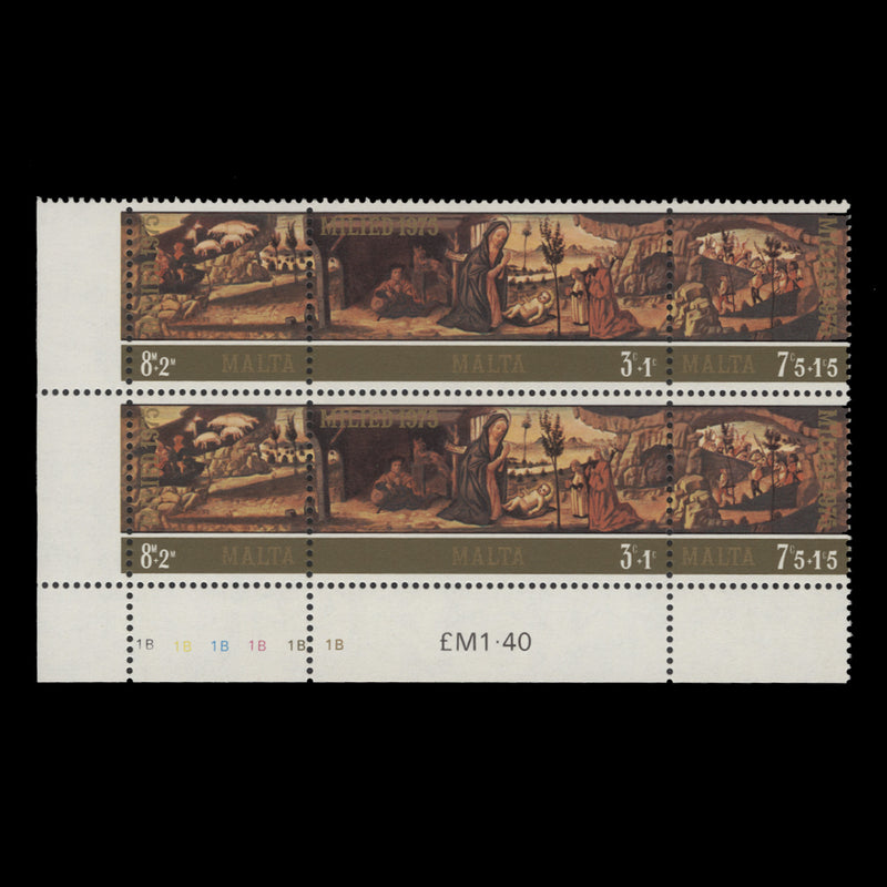 Malta 1975 (MNH) Christmas plate block