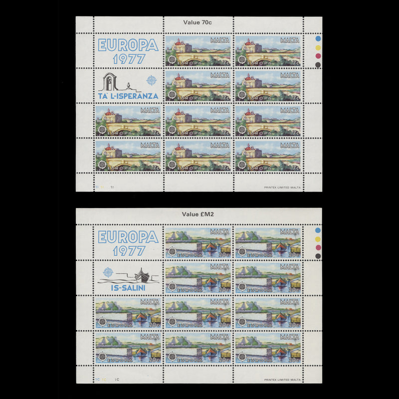 Malta 1977 (MNH) Europa sheetlets