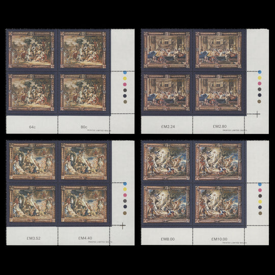Malta 1978 (MNH) Flemish Tapestries traffic light blocks