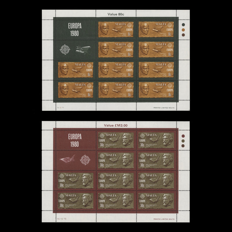 Malta 1980 (MNH) Europa sheetlets