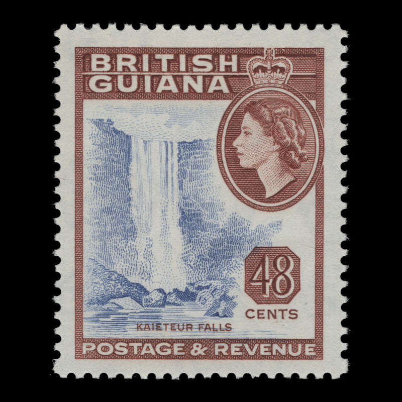 British Guiana 1961 (MNH) 48c Kaieteur Falls, De La Rue