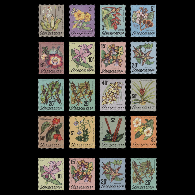 Guyana 1971-76 (MNH) Flowering Plants definitives