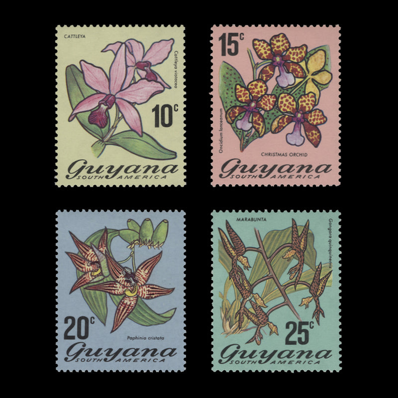 Guyana 1976 (MNH) Flowering Plants definitives, perf 13 x 13