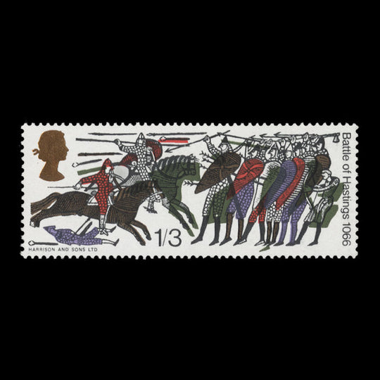 Great Britain 1966 (Variety) 1s 3d Hastings ordinary, bronze-green shift