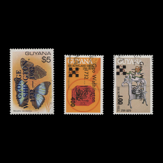 Guyana 1982 (CTO) George Washington's Birth Anniversary provisionals