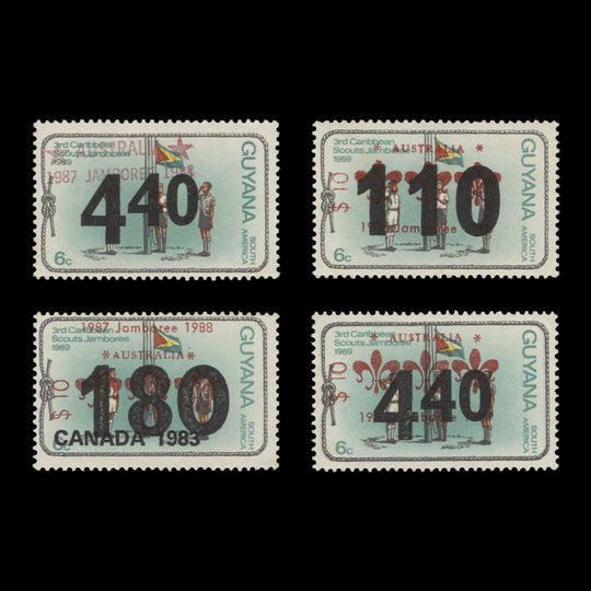 Guyana 1988 (MNH) World Scout Jamboree, Australia provisionals