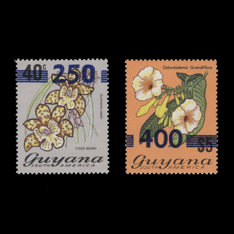 Guyana 1983 (MNH) Provisionals issued 2 May