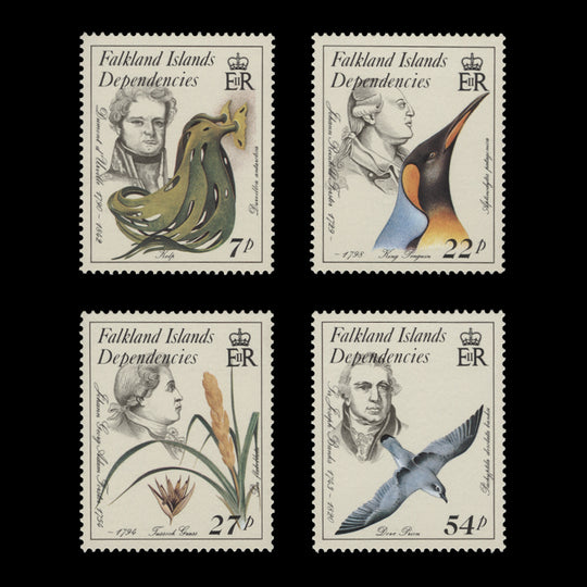 Falkland Islands Dependencies 1985 (MNH) Early Naturalists set