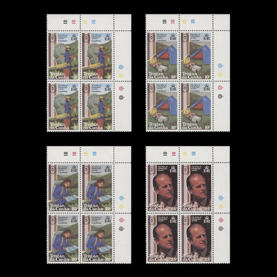 Tristan da Cunha 1981 (MNH) Duke of Edinburgh Awards Scheme plate blocks