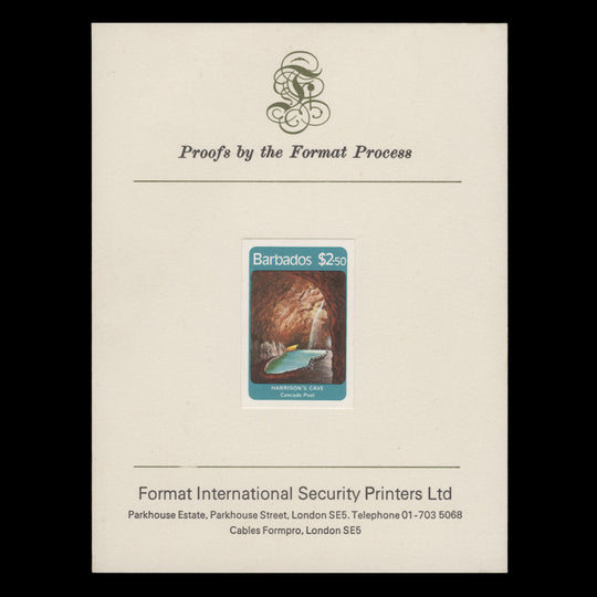 Barbados 1981 $2.50 Harrison's Cave imperf proof