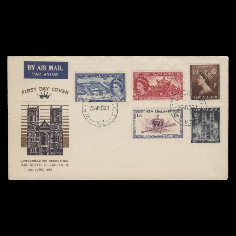 New Zealand 1953 Coronation first day cover, WELLINGTON