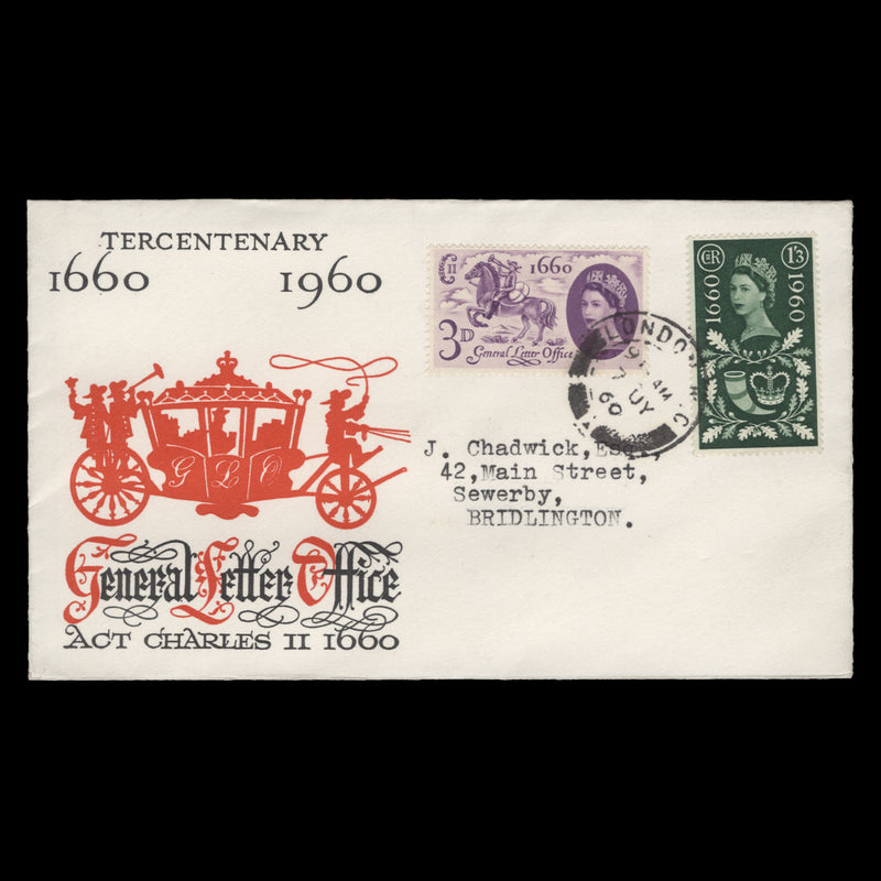 Great Britain 1960 General Letter Office first day cover, LONDON WC