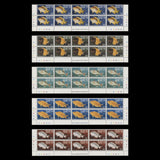 Pitcairn Islands 1984-88 (MNH) Fishes imprint/traffic light/plate blocks