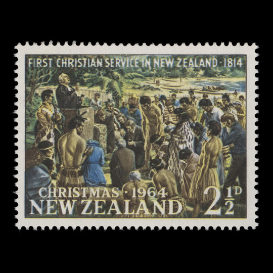 New Zealand 1964 (Variety) 2½d Christmas missing red