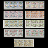 Bermuda 1970 (MNH) Architecture Provisionals plate blocks