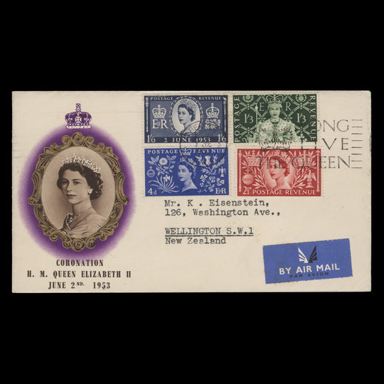 Great Britain 1953 Coronation first day cover, HENDON