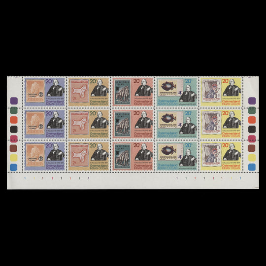 Christmas Island 1979 (MNH) Rowland Hill Death Centenary plate block