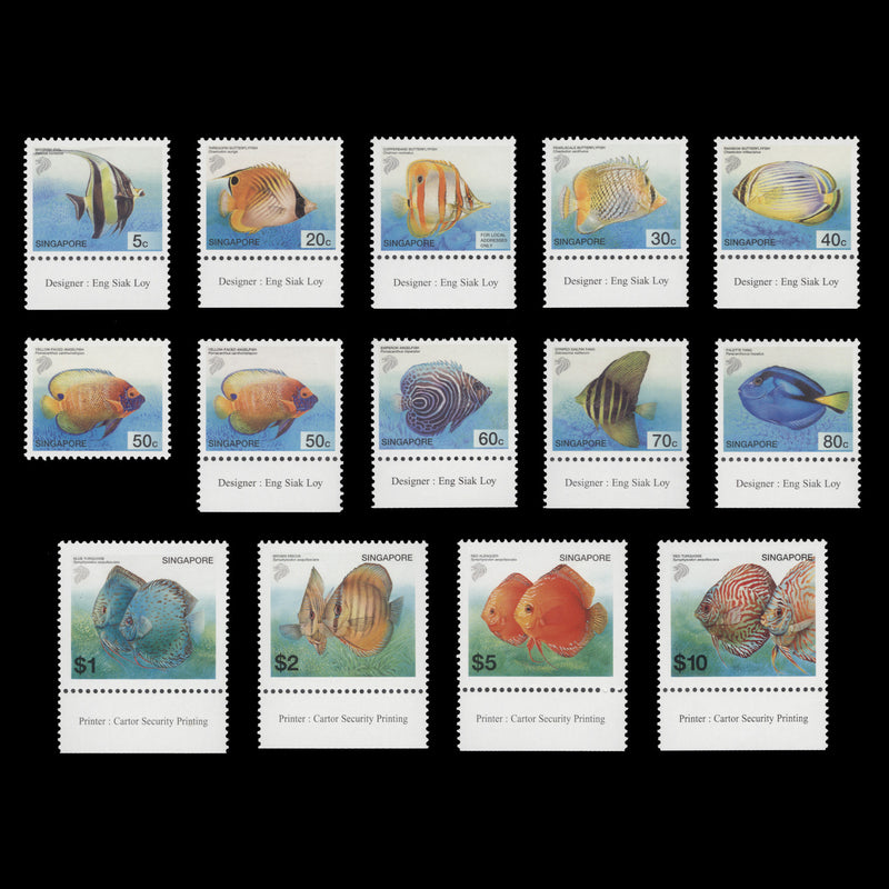 Singapore 2001 (MNH) Tropical Marine Fish Definitives