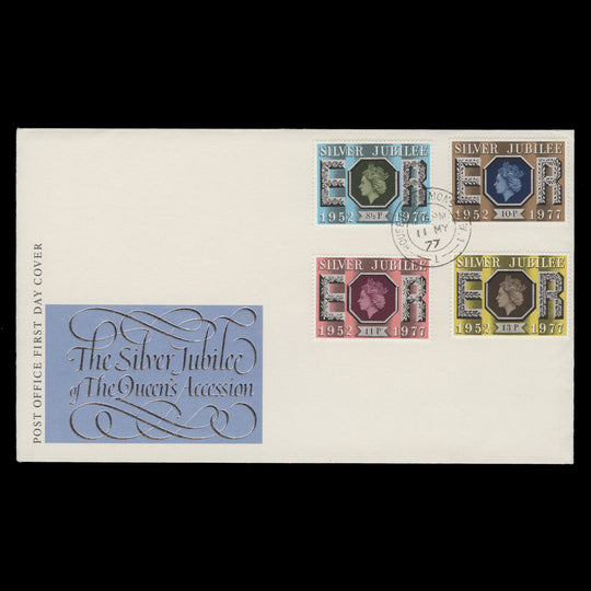 Great Britain 1977 Silver Jubilee first day cover, HOUSE OF COMMONS