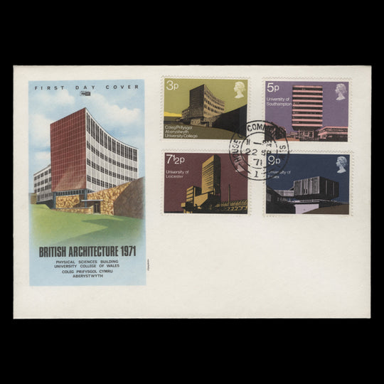 Great Britain 1971 University Buildings first day cover, HOUSE OF LORDS