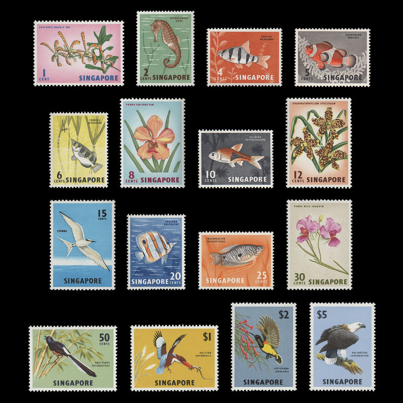 Singapore 1962 (MLH) Flora & Fauna Definitives