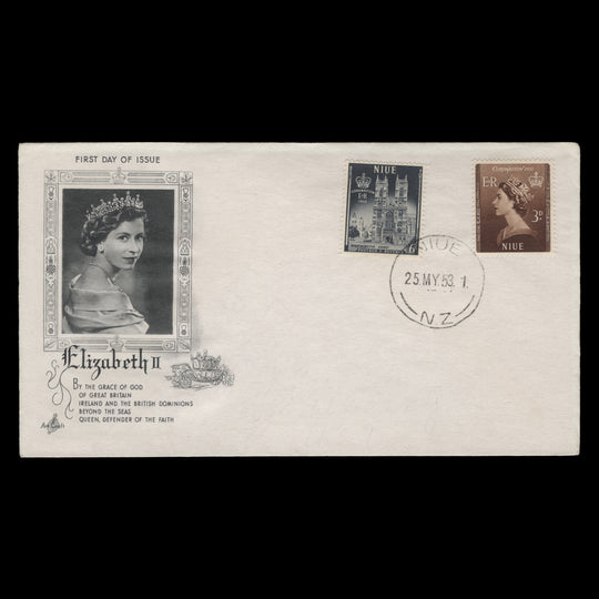 Niue 1953 Coronation first day cover