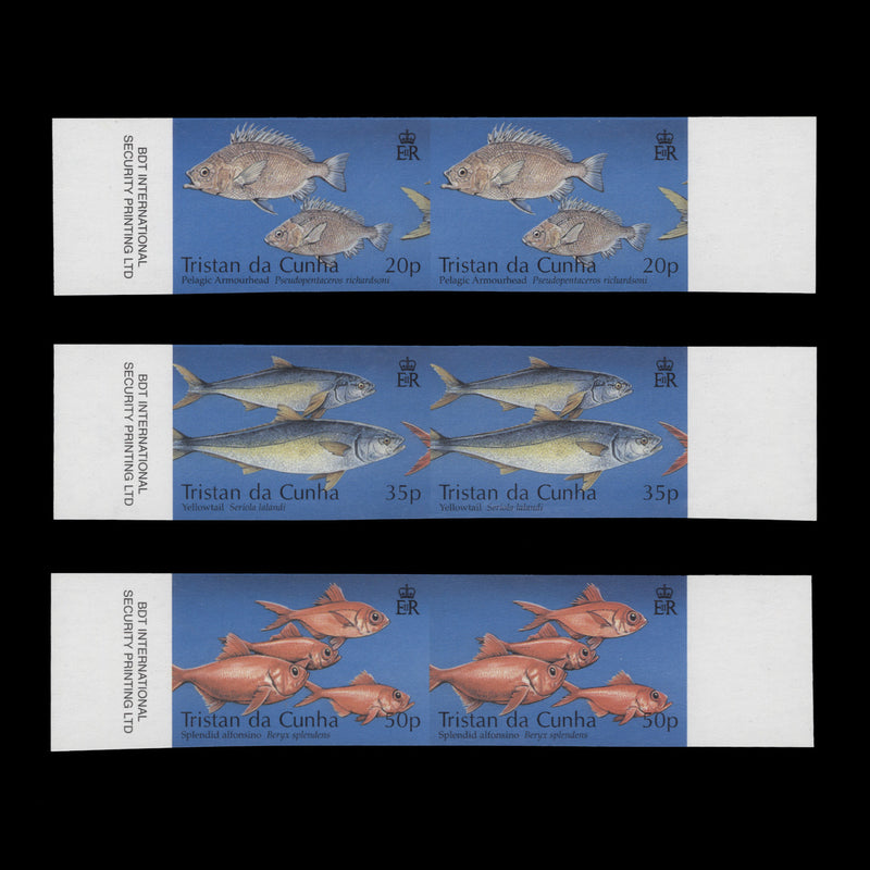 Tristan da Cunha 2002 Fishing Industry imperf proof pairs