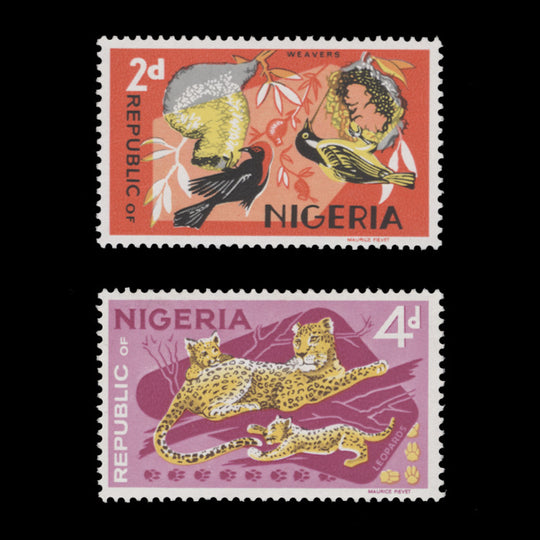 Nigeria 1970-71 (MNH) Wildlife Definitives printed by Enschedé