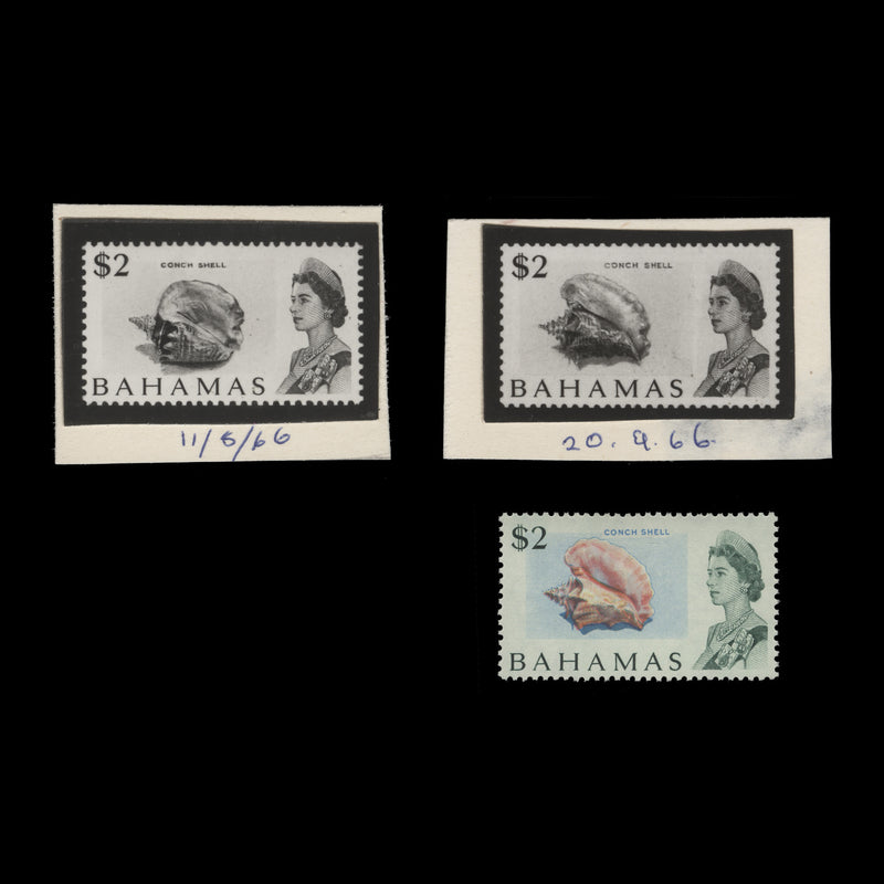 Bahamas 1967 Conch Shell progressive photographic proofs