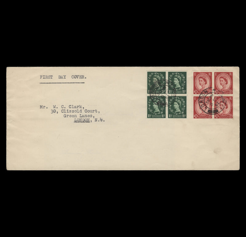 Great Britain 1952 Wilding Definitives first day cover, LONDON WC