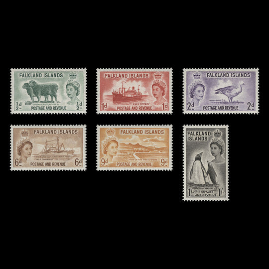 Falkland Islands 1955 (MLH) Definitives