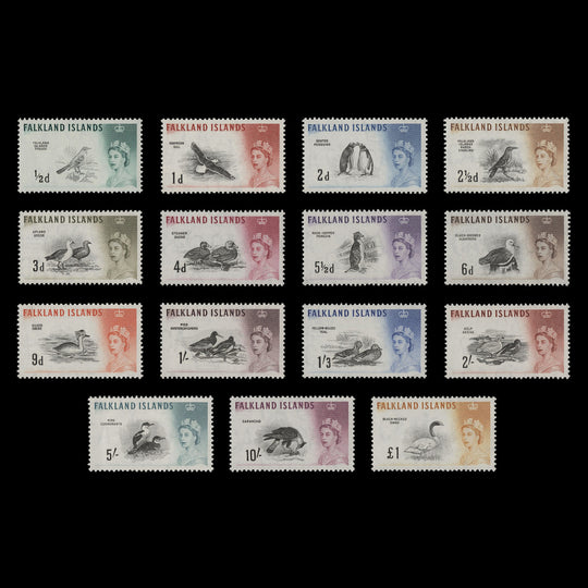 Falkland Islands 1960 (MLH) Birds Definitives, Waterlow