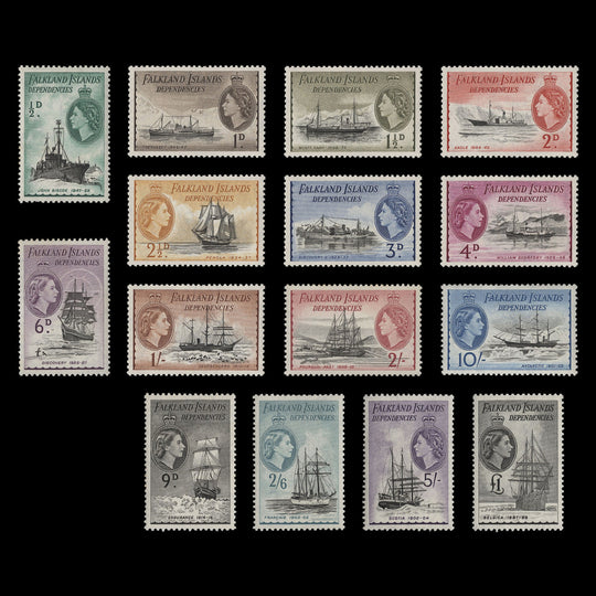 Falkland Islands Dependencies 1954 (MLH) Ships definitives
