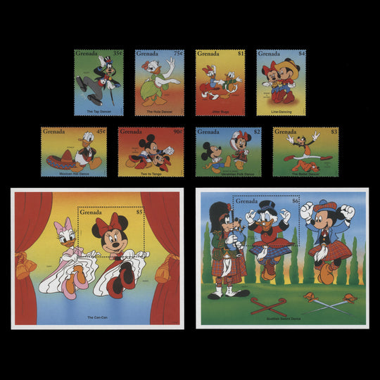 Grenada 1996 (MNH) Famous Dances set and miniature sheets