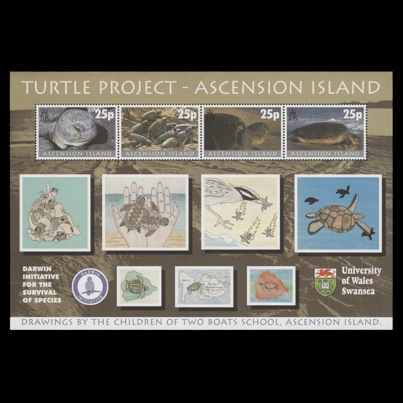 Ascension 2000 (MNH) Turtle Project miniature sheet
