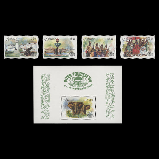 Ghana 1986 (MNH) Tourism Conference set and miniature sheet