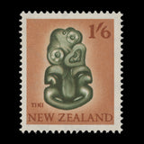 New Zealand 1960 (Variety) 1s6d Tiki with full colour offset