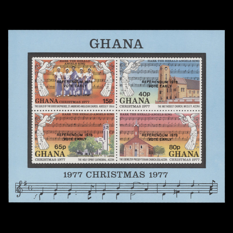 Ghana 1978 (MNH) Referendum miniature sheet