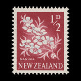 New Zealand 1960 (Error) ½d Manuka missing green