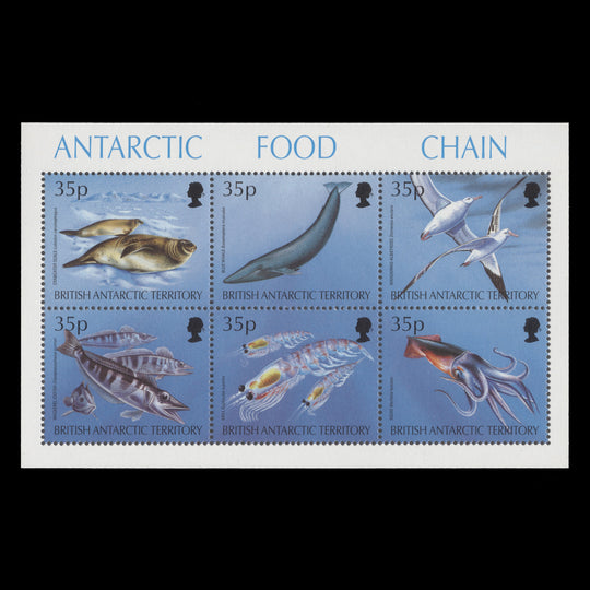 BAT 1994 (MNH) Antarctic Food Chain sheetlet