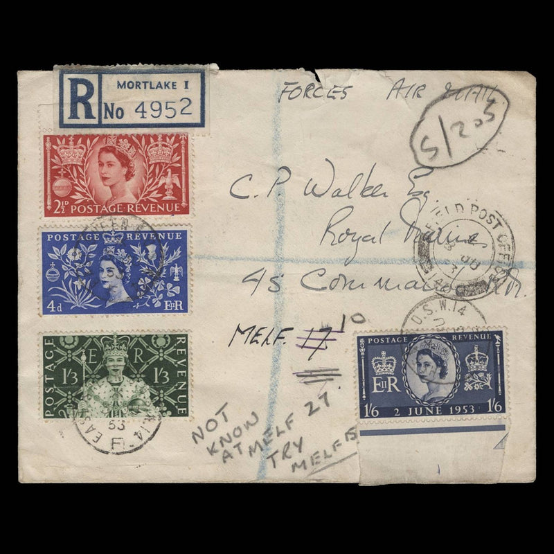 Great Britain 1953 Coronation first day cover, EAST SHEEN