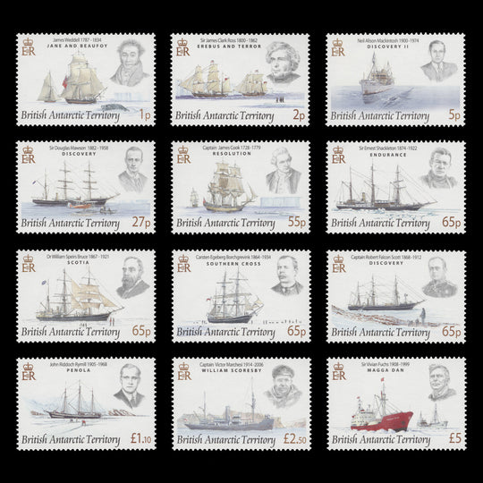BAT 2008 (MNH) Explorers & Ships Definitives