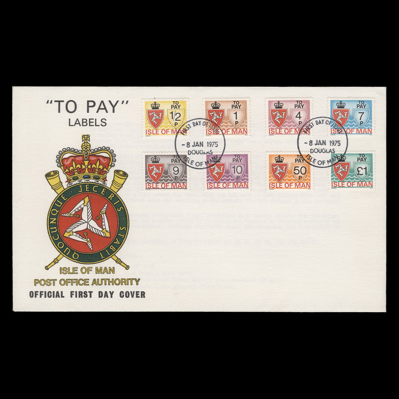 Isle of Man 1975 Postage Dues first day cover