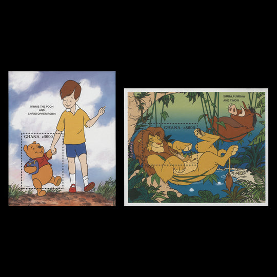 Ghana 1996 (MNH) Disney Friends set and miniature sheets