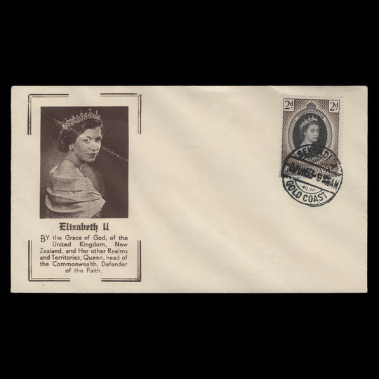 Gold Coast 1953 (FDC) 2d Coronation, SEKONDI